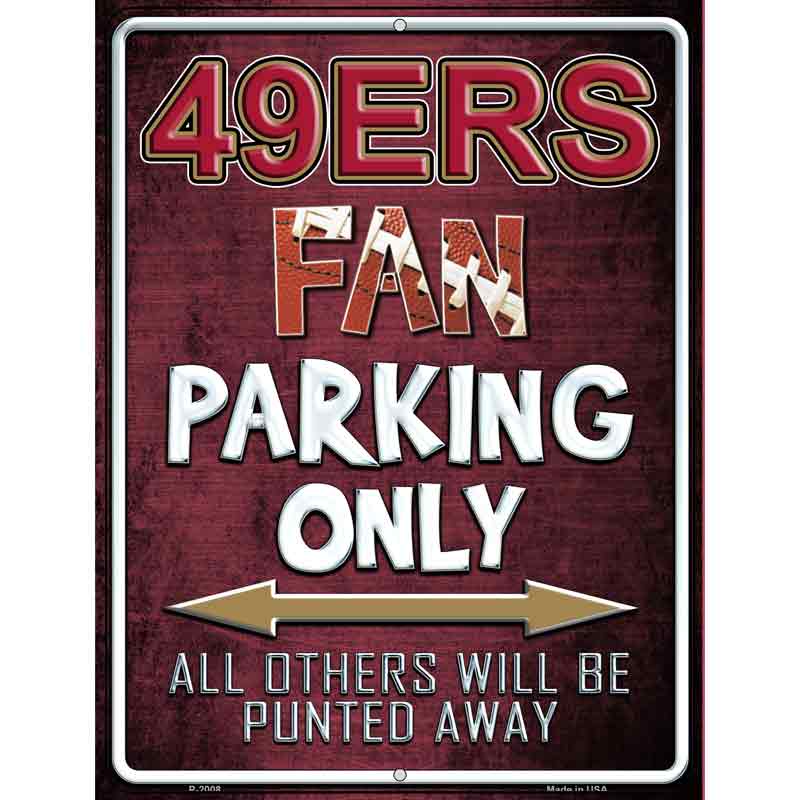 49ers Wholesale Metal Novelty Parking Sign
