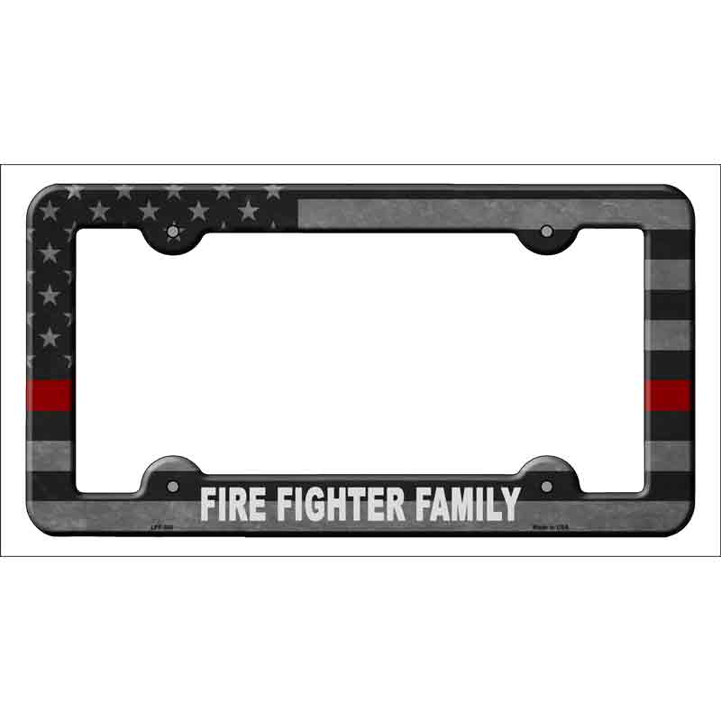 Fire Fighter Family Wholesale Novelty Metal License Plate FRAME