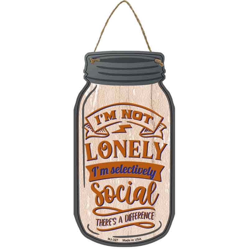 Selectively Social Wholesale Novelty Metal Mason Jar SIGN
