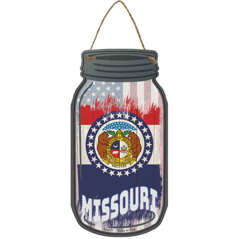 Missouri | USA FLAG Wholesale Novelty Metal Mason Jar Sign