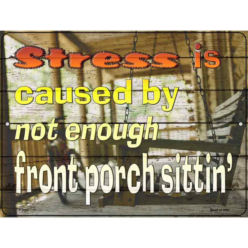 Stress Is Caused By Wholesale Novelty Metal Parking SIGN
