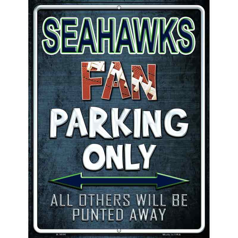 Seahawks Wholesale Metal Novelty Parking Sign