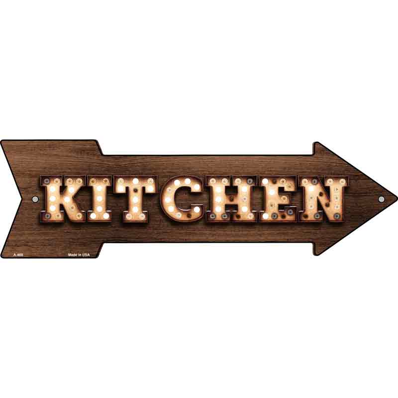 Kitchen Bulb Letters Wholesale Novelty Arrow Sign