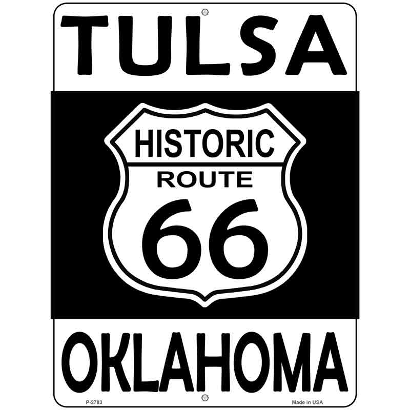 Tulsa Oklahoma Historic Route 66 Wholesale Novelty Metal Parking SIGN