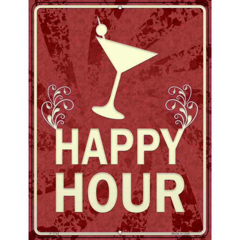 Happy Hour Wholesale Novelty Parking SIGN