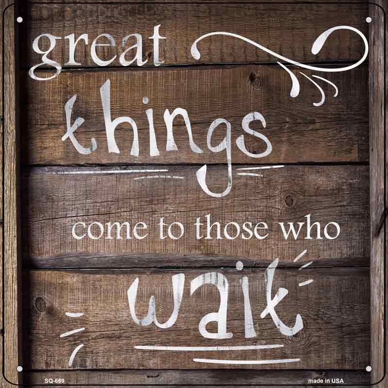 Great Things Wholesale Novelty Metal Square SIGN