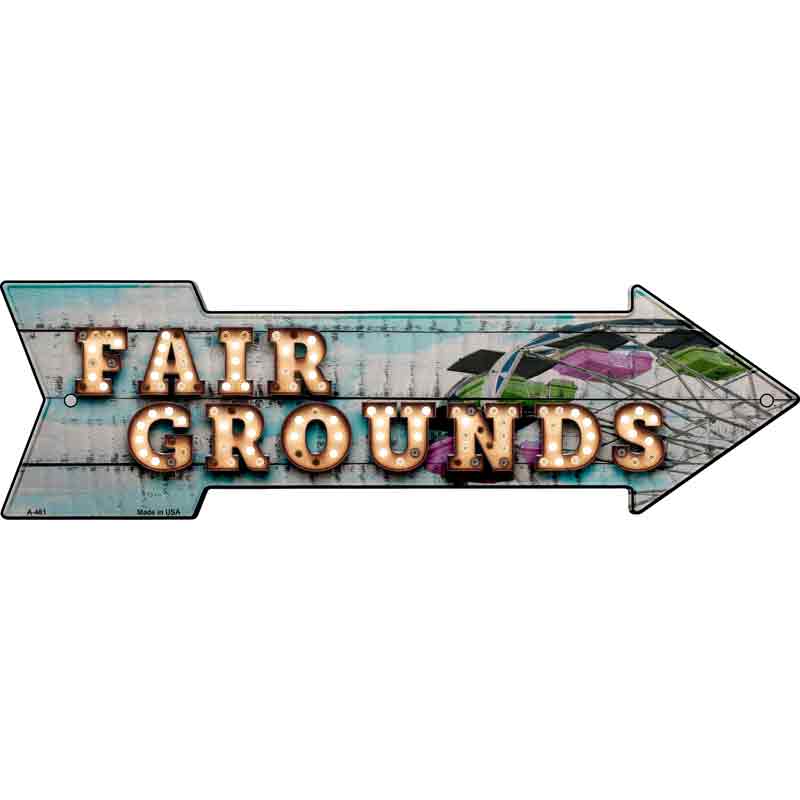 Fair Grounds Bulb Letters Wholesale Novelty Arrow Sign