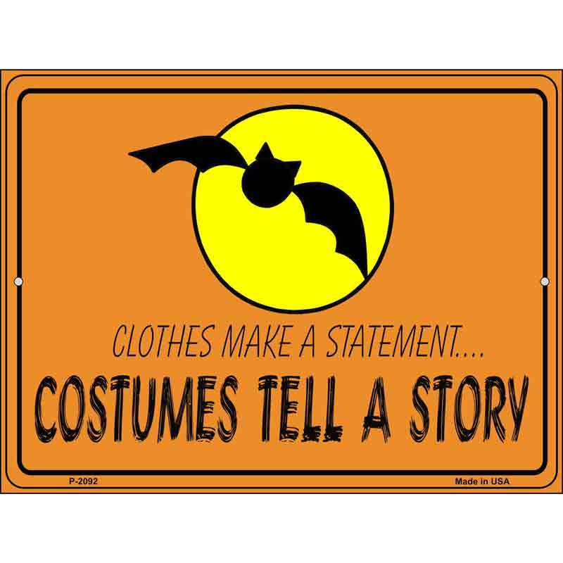 COSTUMEs Tell A Story Wholesale Metal Novelty Parking Sign