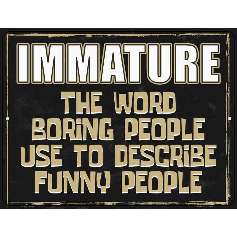 Immature Wholesale Metal Novelty Parking SIGN