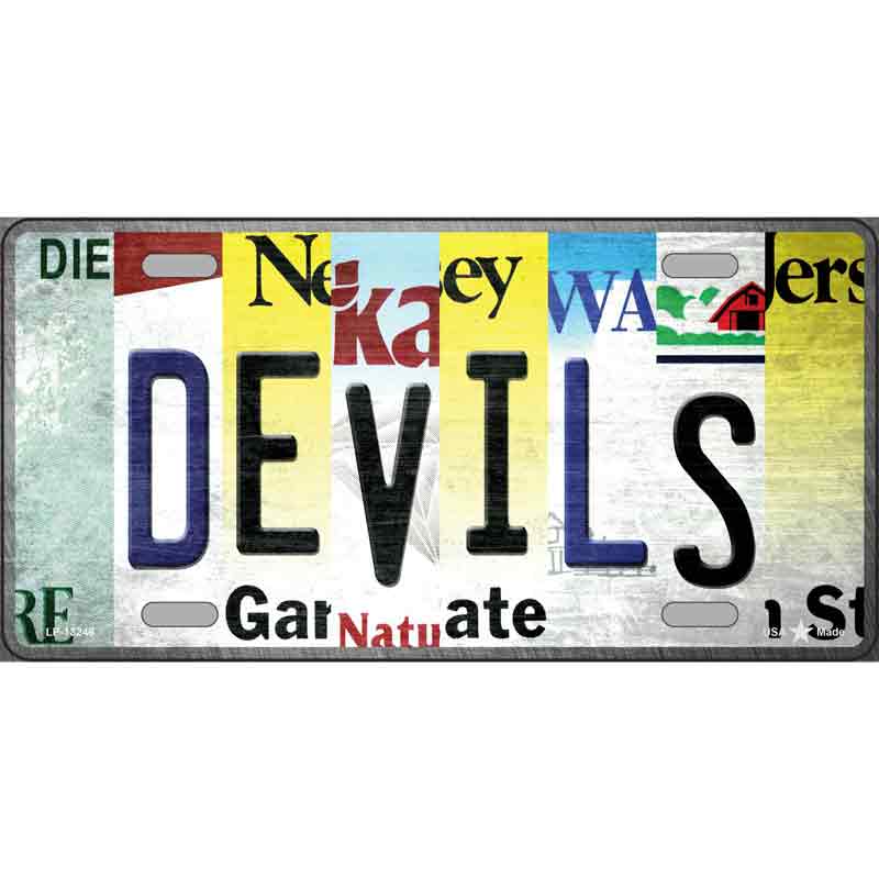 Devils Strip Art Wholesale Novelty Metal License Plate Tag