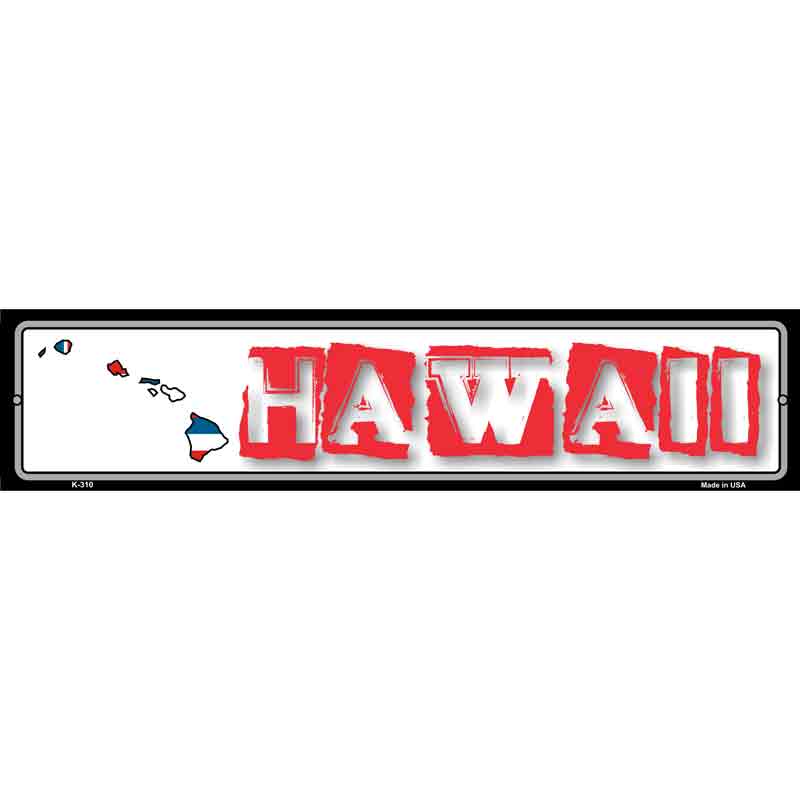 Hawaii State Outline Wholesale Novelty Metal Vanity Small Street SIGN