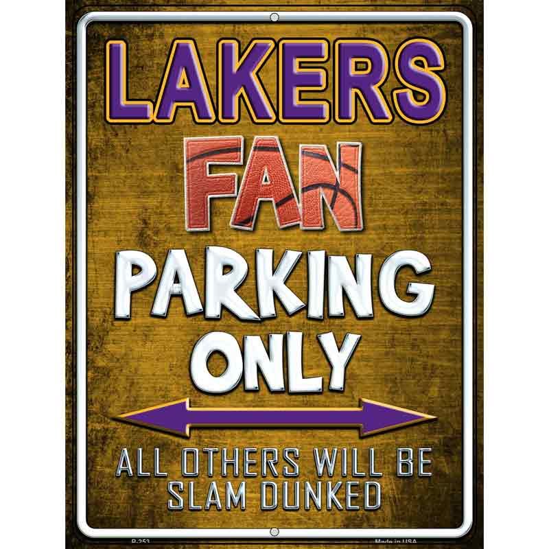 Lakers Wholesale Metal Novelty Parking Sign