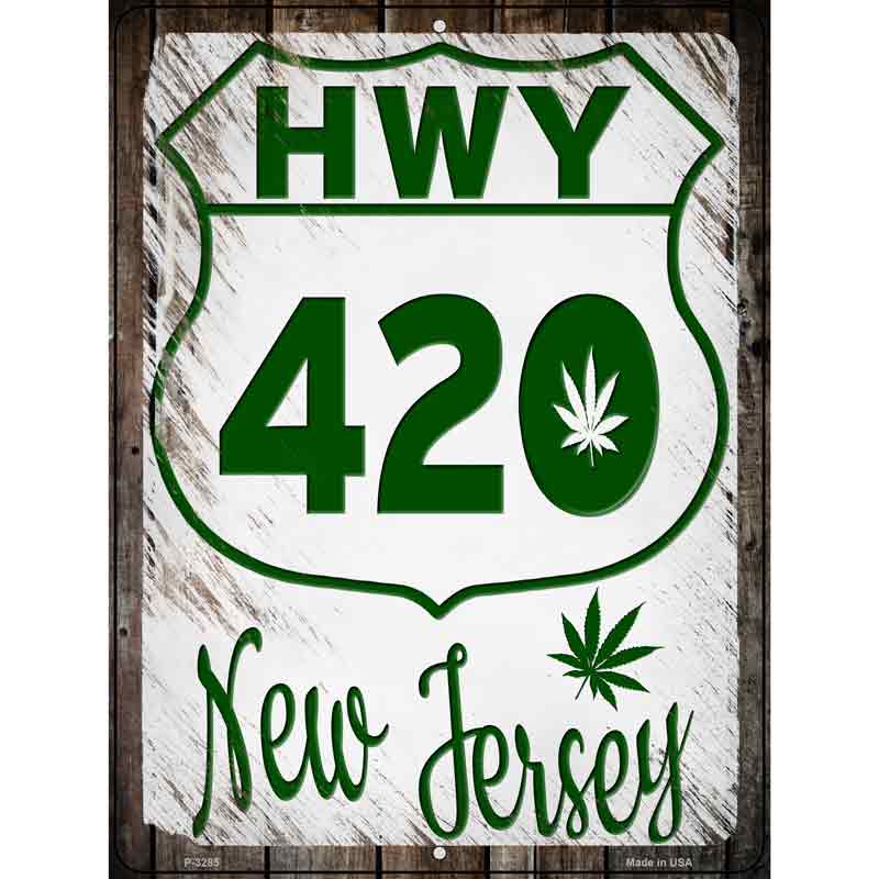 HWY 420 New JERSEY Wholesale Novelty Metal Parking Sign