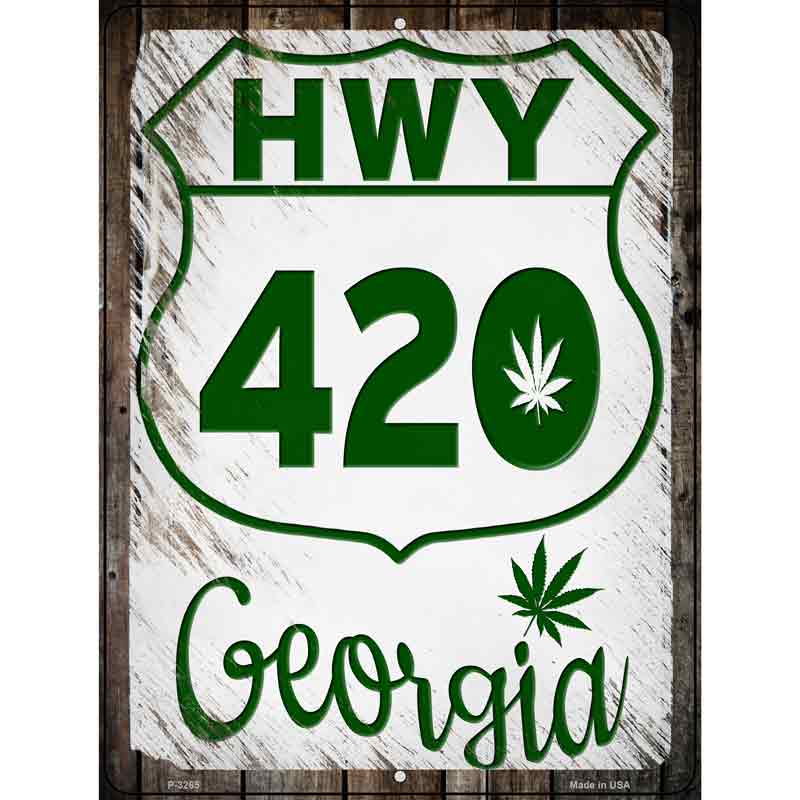 HWY 420 Georgia Wholesale Novelty Metal Parking SIGN