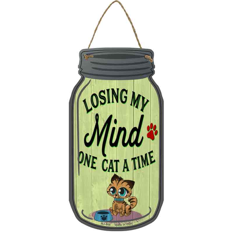 One Cat At A Time Wholesale Novelty Metal Mason Jar Sign