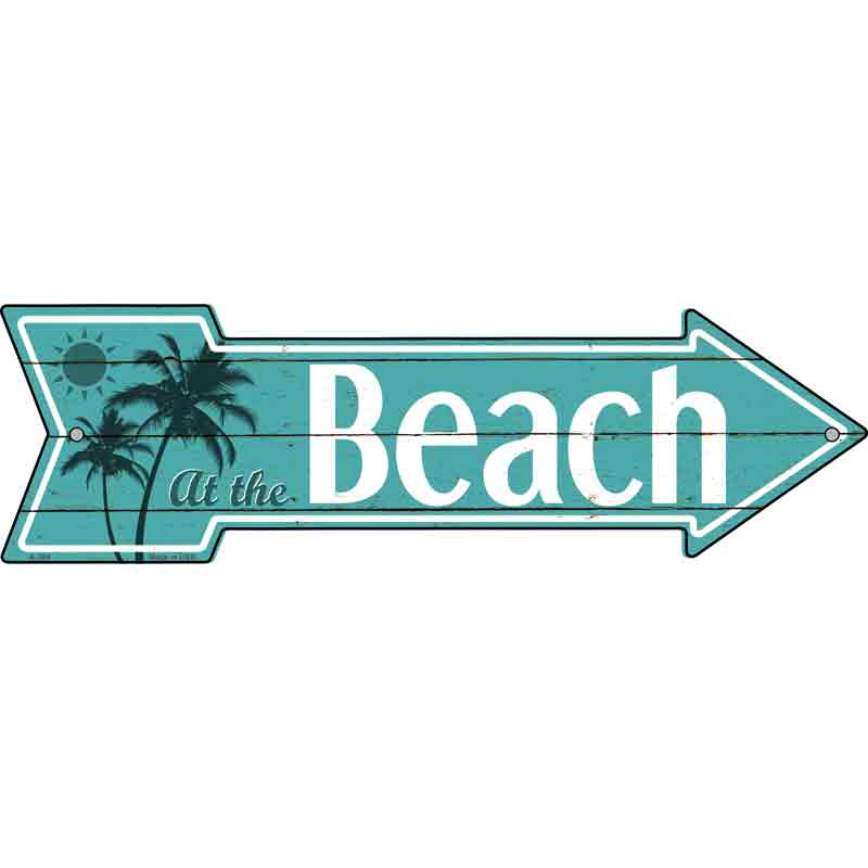 At The Beach Wholesale Novelty Metal Arrow SIGN