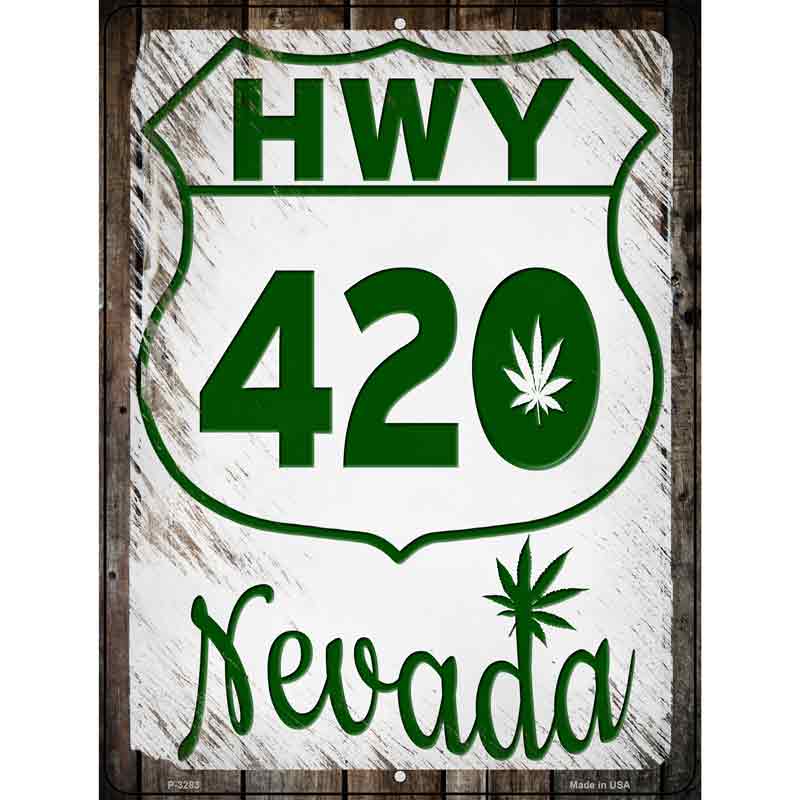 HWY 420 Nevada Wholesale Novelty Metal Parking SIGN