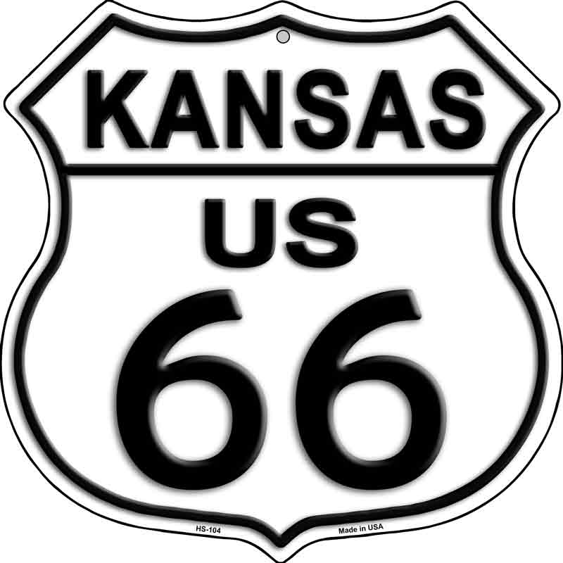 Kansas Route 66 Highway Shield Wholesale Metal SIGN