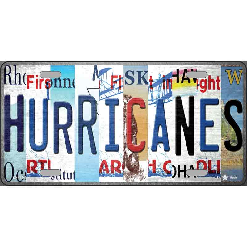 Hurricanes Strip Art Wholesale Novelty Metal License Plate Tag