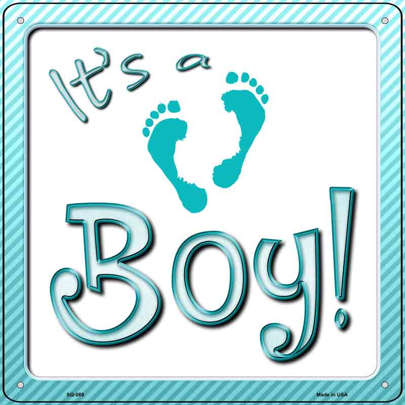 Its A Boy Wholesale Novelty Metal Square SIGN