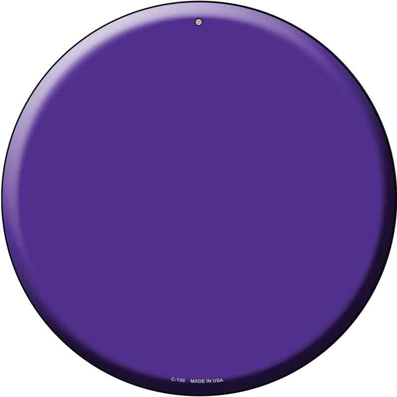 Purple Wholesale Novelty Metal Circular SIGN