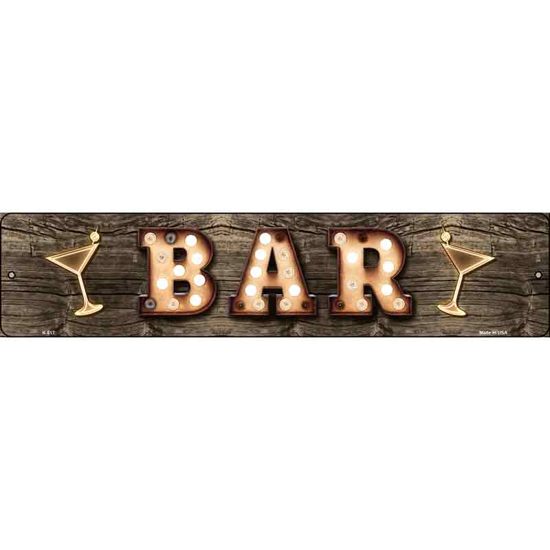 Bar Cocktails Bulb Lettering Wholesale Small Street SIGN
