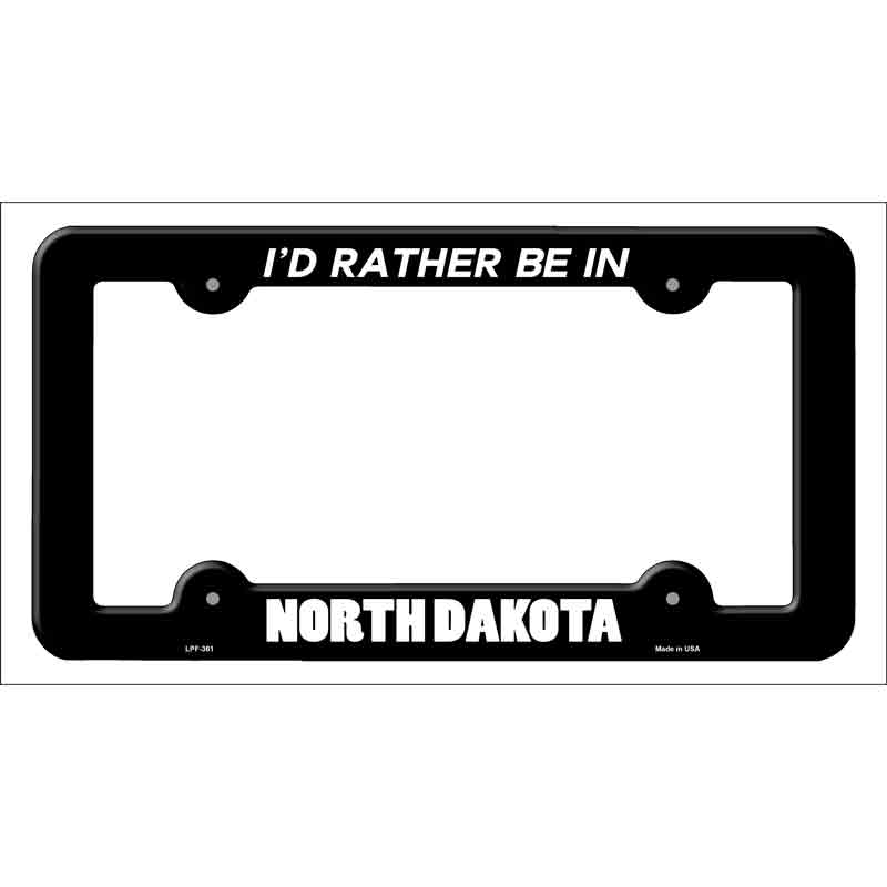 Be In North Dakota Wholesale Novelty Metal License Plate FRAME