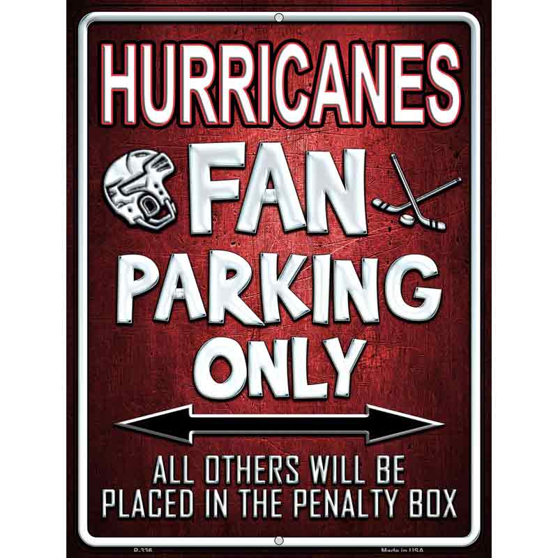 Hurricanes Wholesale Metal Novelty Parking Sign