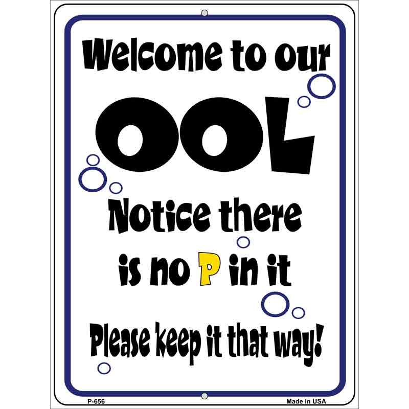 Welcome to Our Ool Wholesale Metal Novelty Parking SIGN