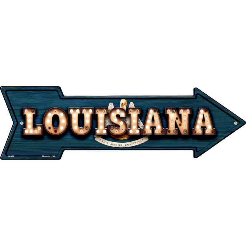 Louisiana Bulb Lettering With State FLAG Wholesale Novelty Arrows