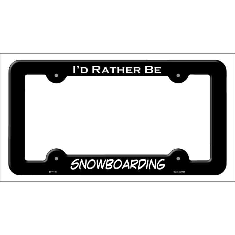 Snowboarding Wholesale Novelty Metal License Plate FRAME