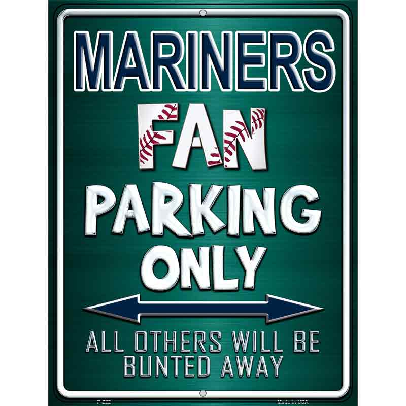 Mariners Wholesale Metal Novelty Parking Sign