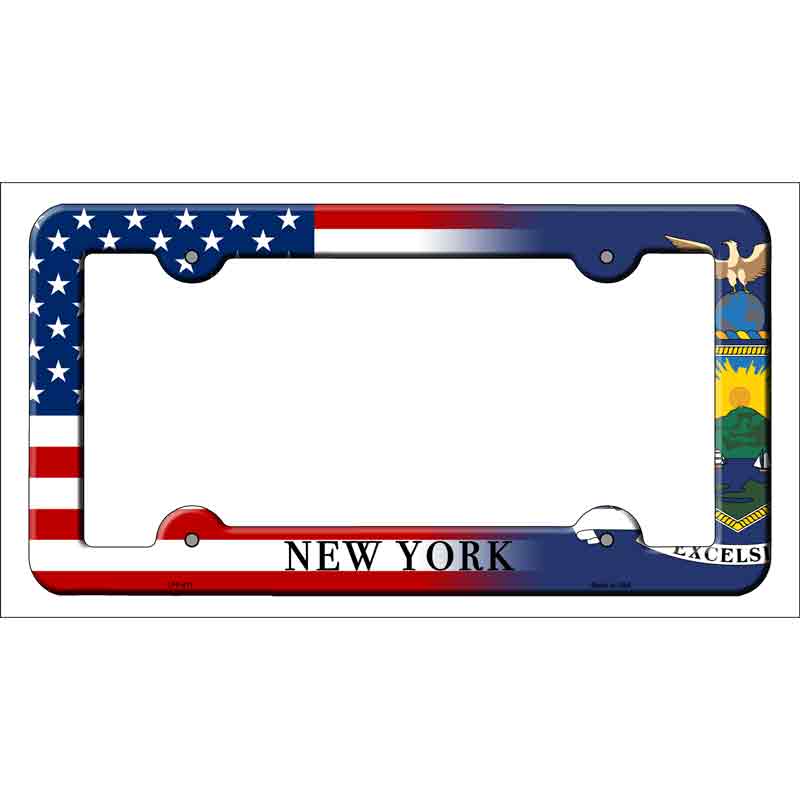 New York|American FLAG Wholesale Novelty Metal License Plate Frame