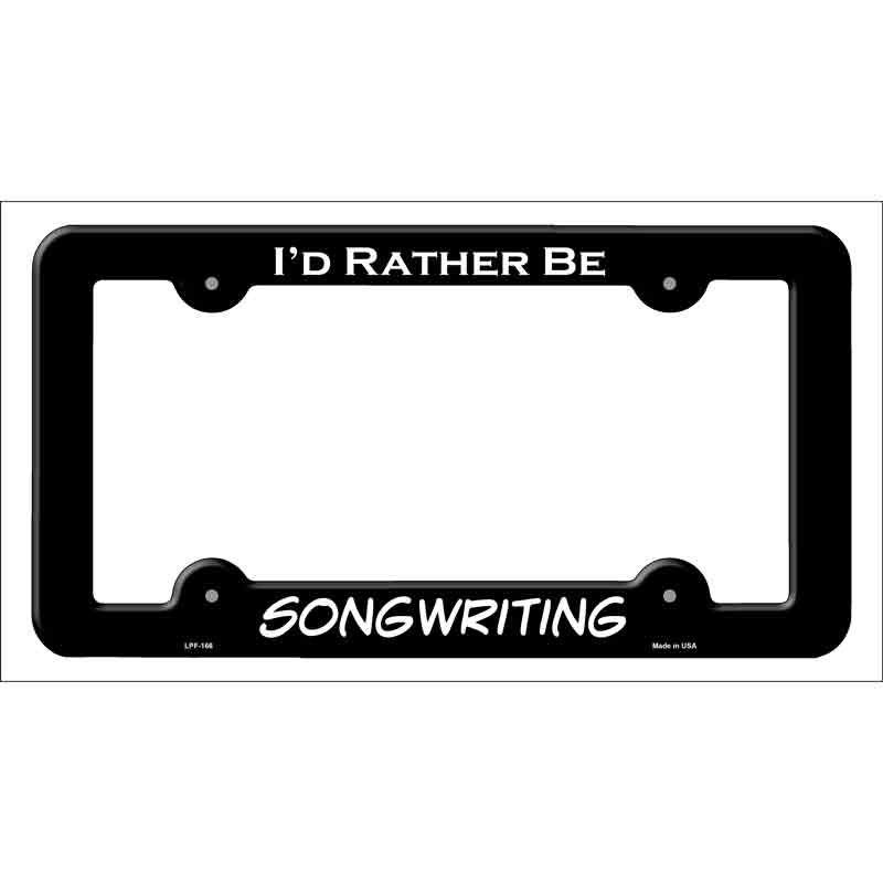 Songwriting Wholesale Novelty Metal License Plate FRAME