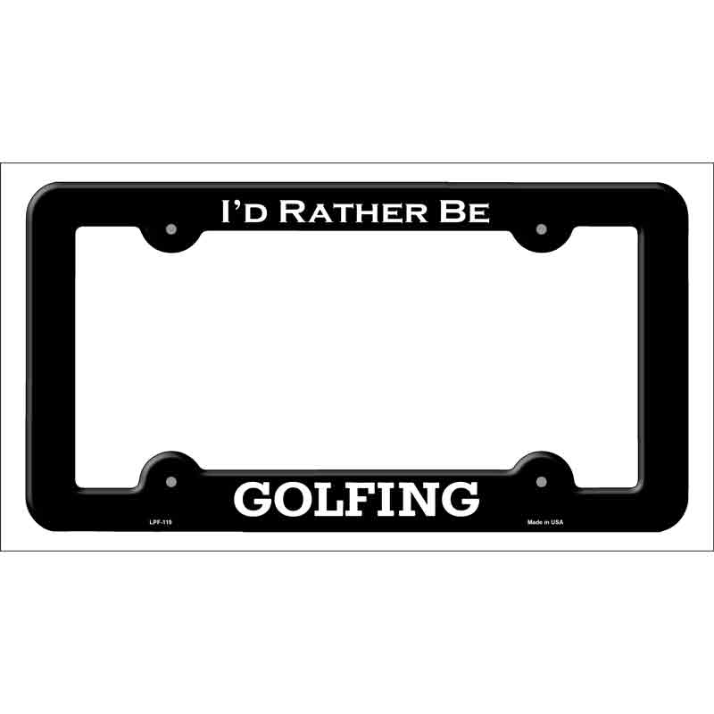Golfing Wholesale Novelty Metal License Plate FRAME
