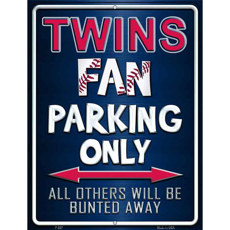 Twins Wholesale Metal Novelty Parking Sign