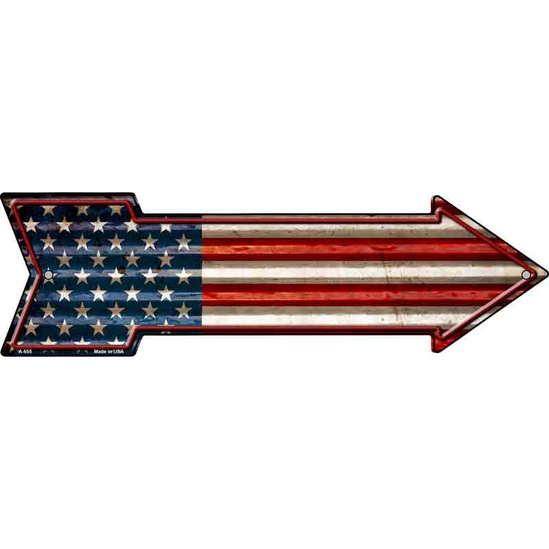 American FLAG Corrugated Wholesale Novelty Arrow Sign