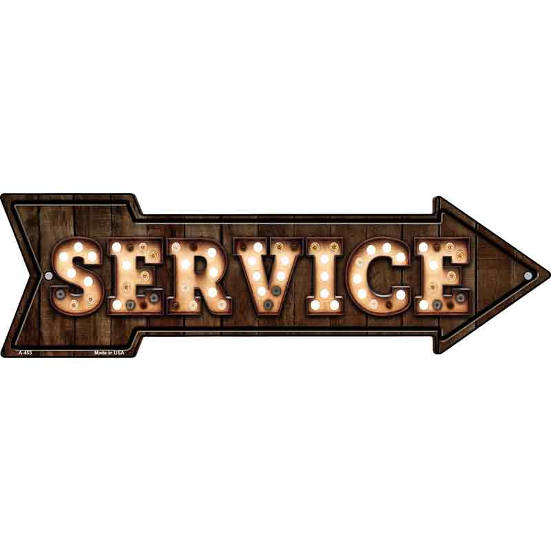 Service Bulb Letters Wholesale Novelty Arrow SIGN