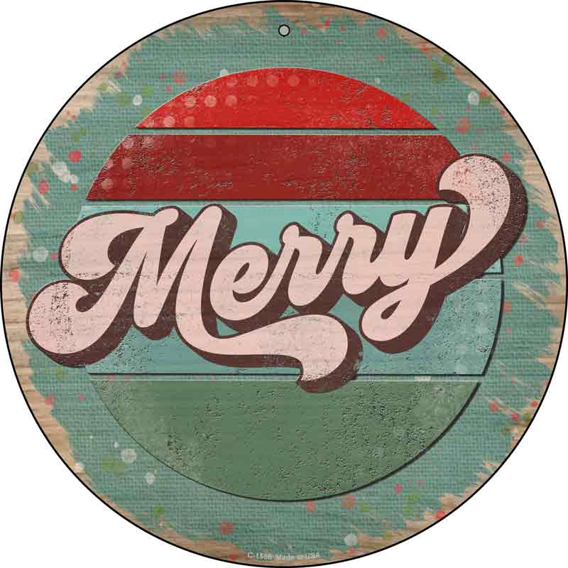 Merry Blue Wholesale Novelty Metal Circle SIGN