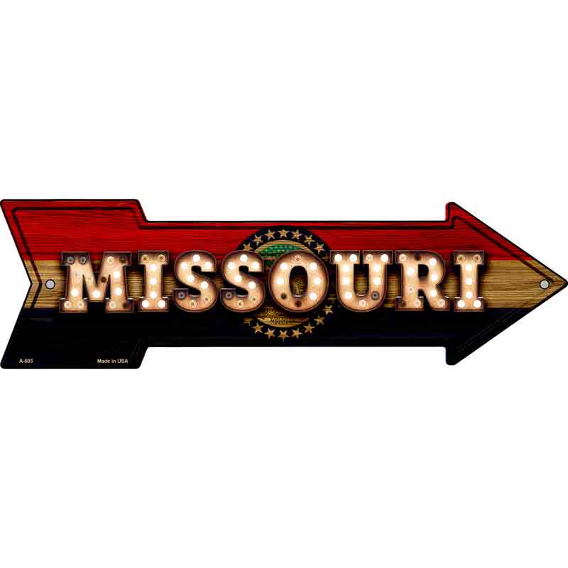 Missouri Bulb Lettering With State FLAG Wholesale Novelty Arrows
