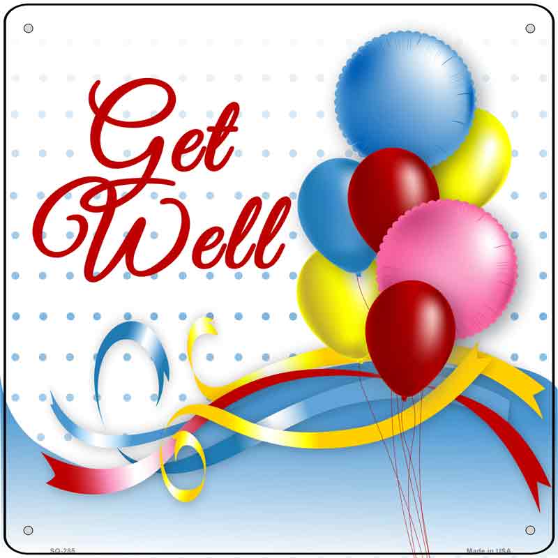 Get Well Wholesale Novelty Metal Square SIGN