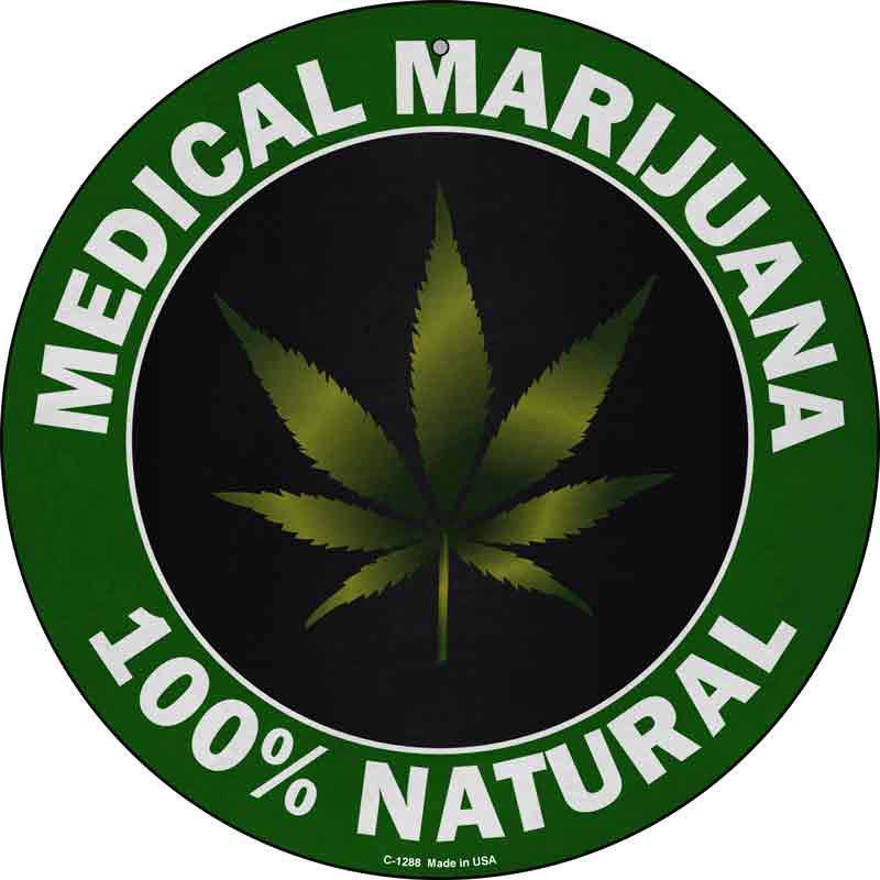 Medical Marijuana Wholesale Novelty Metal Circle