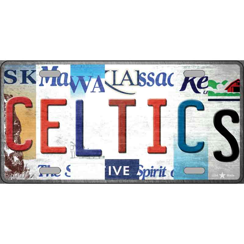 Celtics Strip Art Wholesale Novelty Metal License Plate Tag