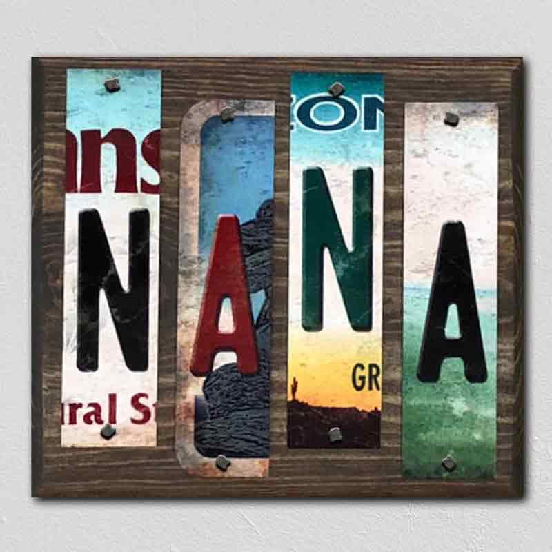 Nana Wholesale Novelty LICENSE PLATE Strips Wood Sign