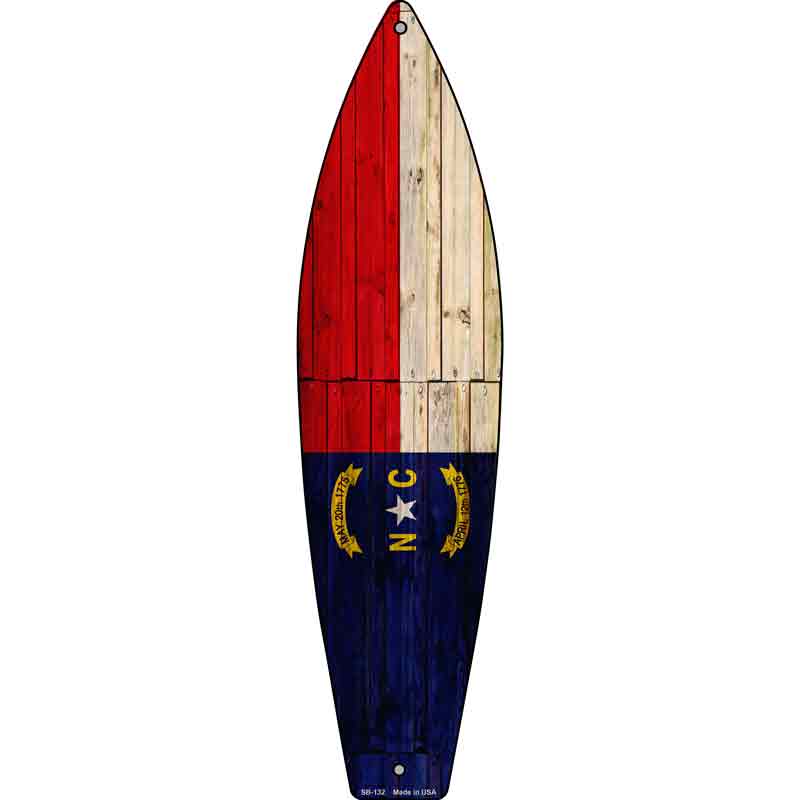 North Carolina State FLAG Wholesale Novelty Surfboard