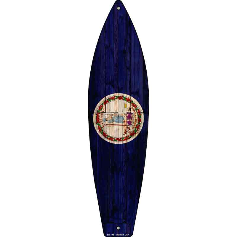 Virginia State FLAG Wholesale Novelty Surfboard
