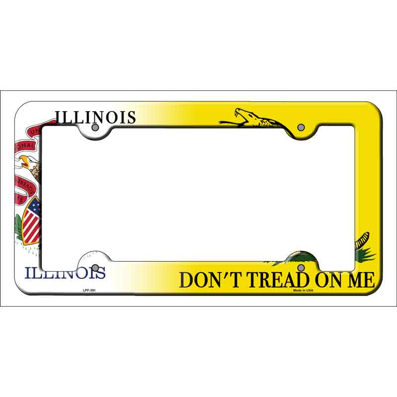 Illinois|Dont Tread Wholesale Novelty Metal License Plate FRAME
