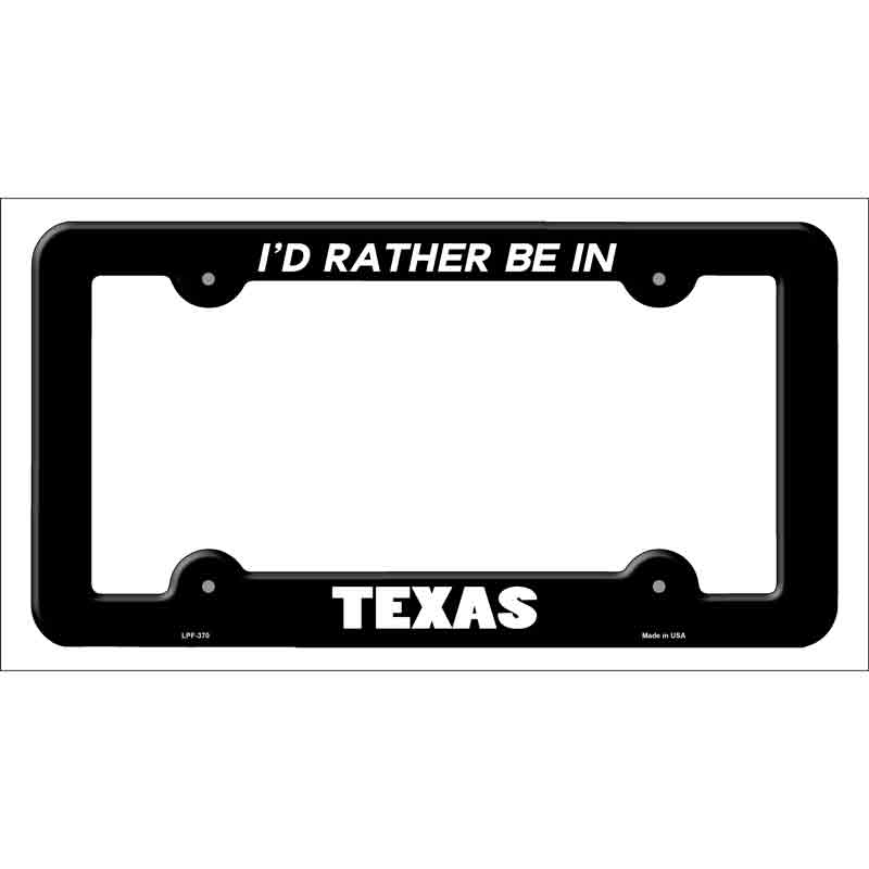 Be In Texas Wholesale Novelty Metal License Plate FRAME