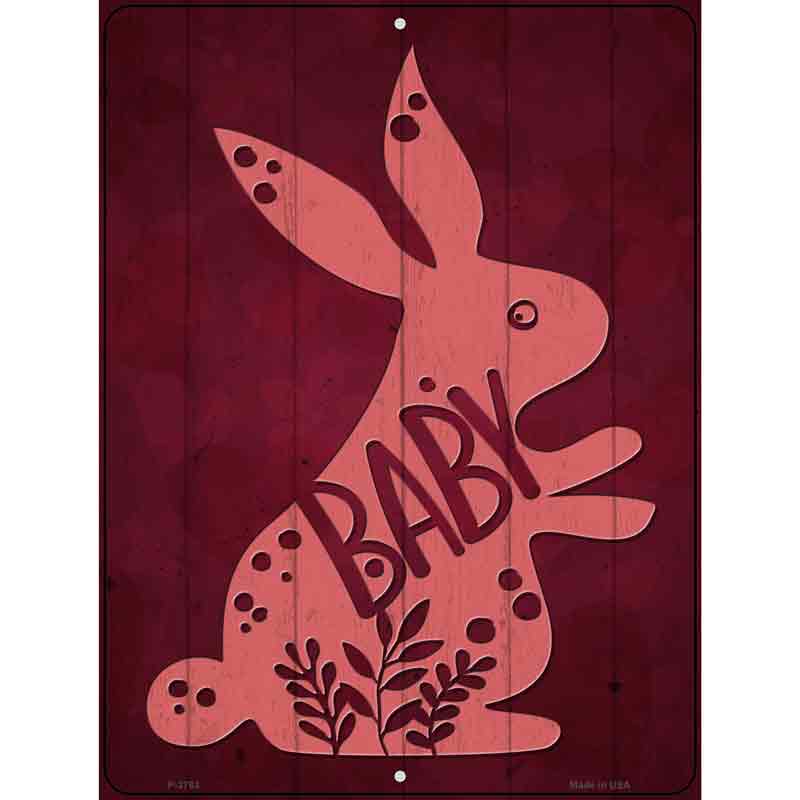 Baby Bunny Wholesale Novelty Metal Parking Sign