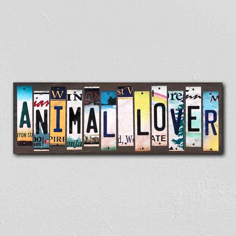 ANIMAL Lover Wholesale Novelty License Plate Strips Wood Sign